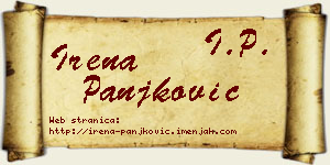 Irena Panjković vizit kartica